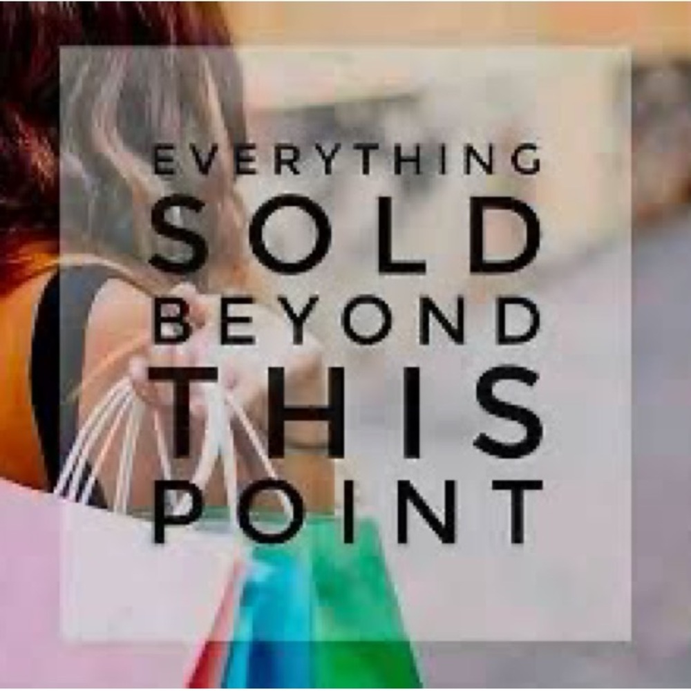 Everything Below ⬇️ Sold
